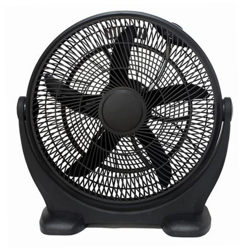 Black tilt floor fan